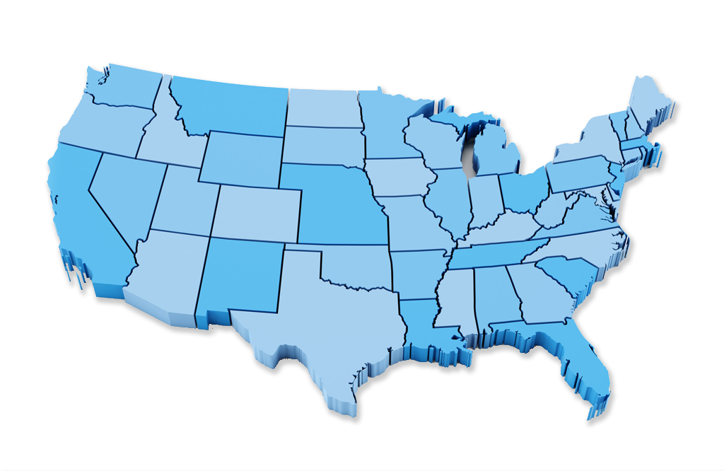 Provider locations across the United States